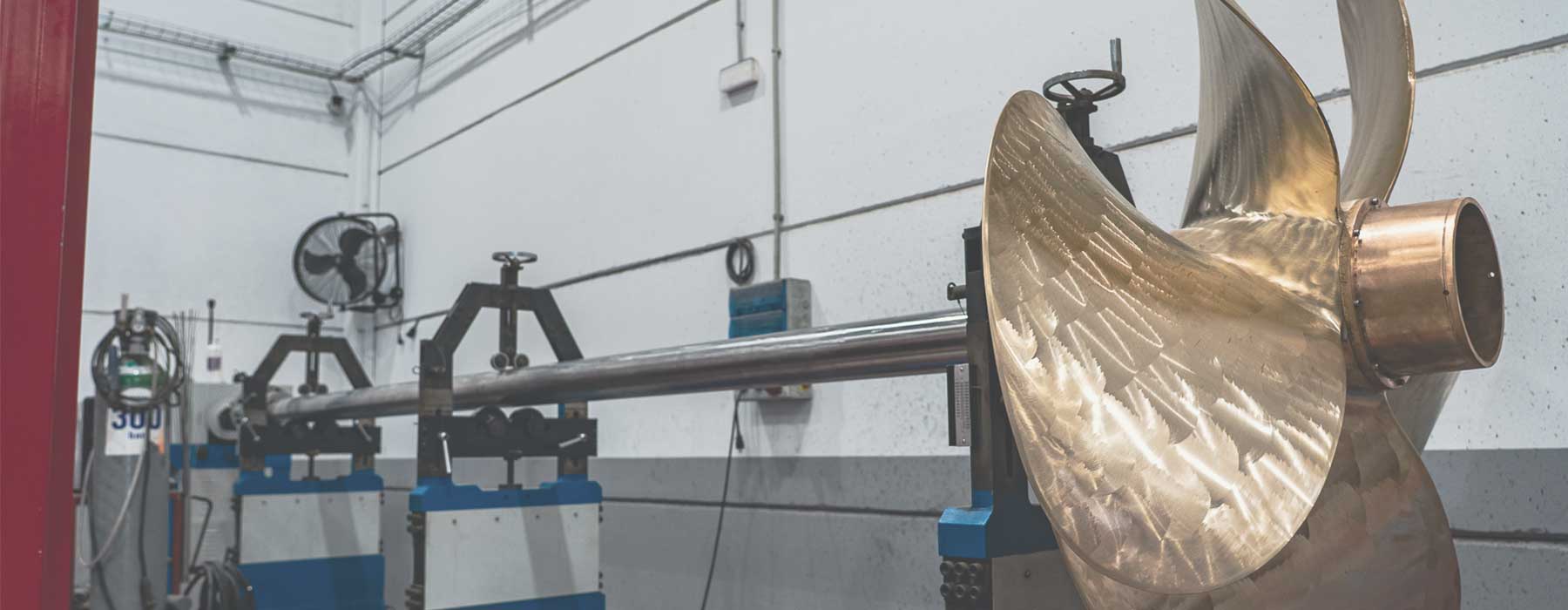 repair of propellers, balancing of propellers, nautical propulsion systems, marine shafts, propulsio